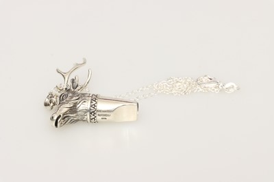 Lot 219 - A Sterling Silver Novelty Whistle