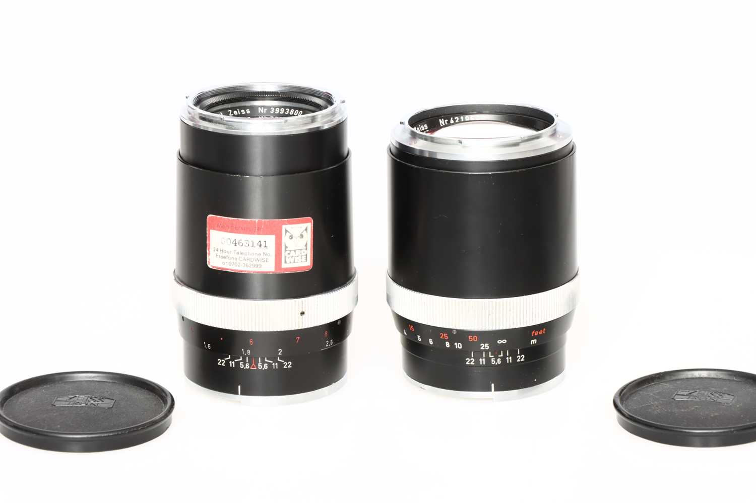 Lot 326 - Two Carl Zeiss Sonnar 135mm Lenses