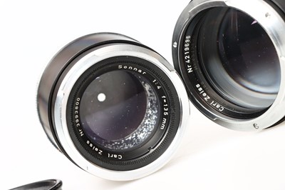 Lot 326 - Two Carl Zeiss Sonnar 135mm Lenses