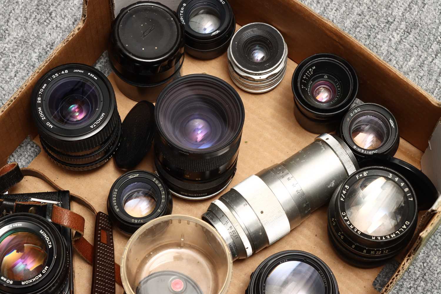 Lot 418 - A Selection of Various Camera Lenses,