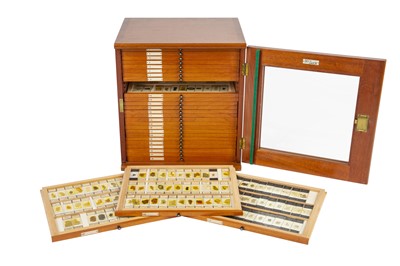Lot 201 - A Large Cabinet of Geological & Chemical Microscope Slides