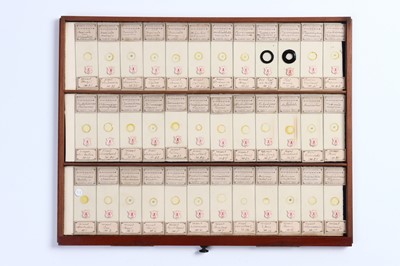 Lot 203 - A Microscope Slide Cabinet Containing an Extensive collection of A. C. Cole Slides