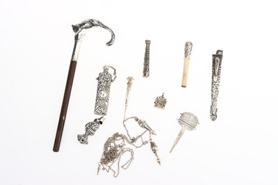 Lot 164 - A Collection of Novelty Silver and White Metal Items