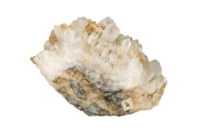 Lot 184 - A Substantial Orange Gypsum Crystal Complex