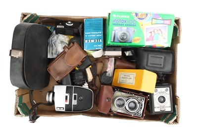 Lot 404 - A Mixed Selection of Cameras & Accessories