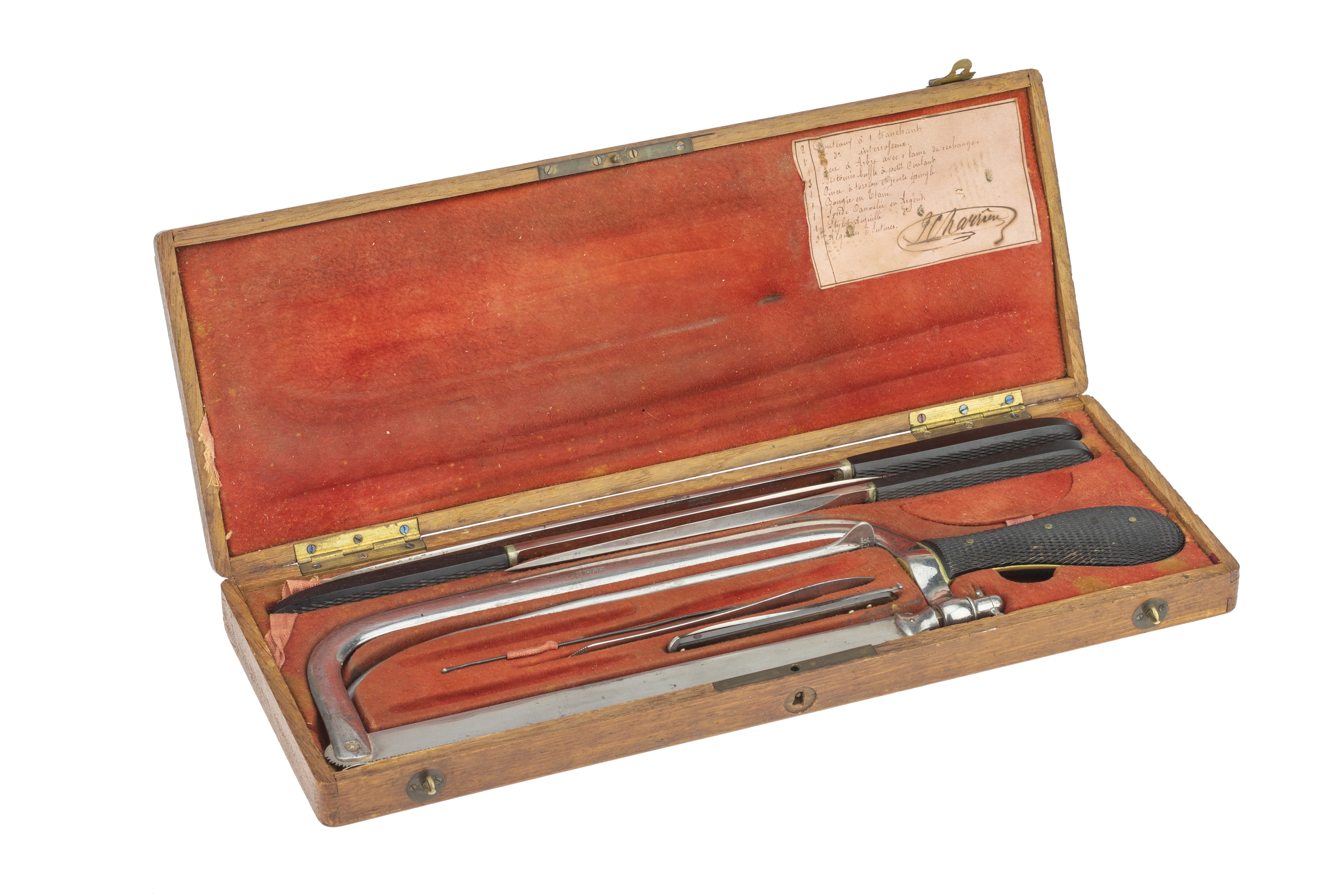 Lot 30 Surgical Instruments, An Amputation Set by