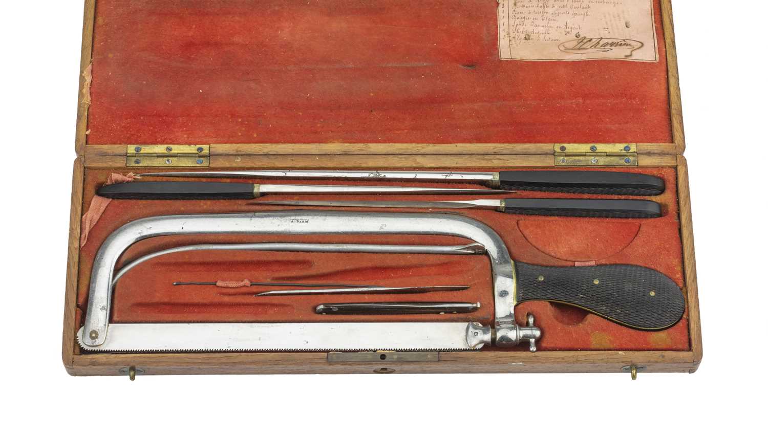 Lot 30 Surgical Instruments, An Amputation Set by