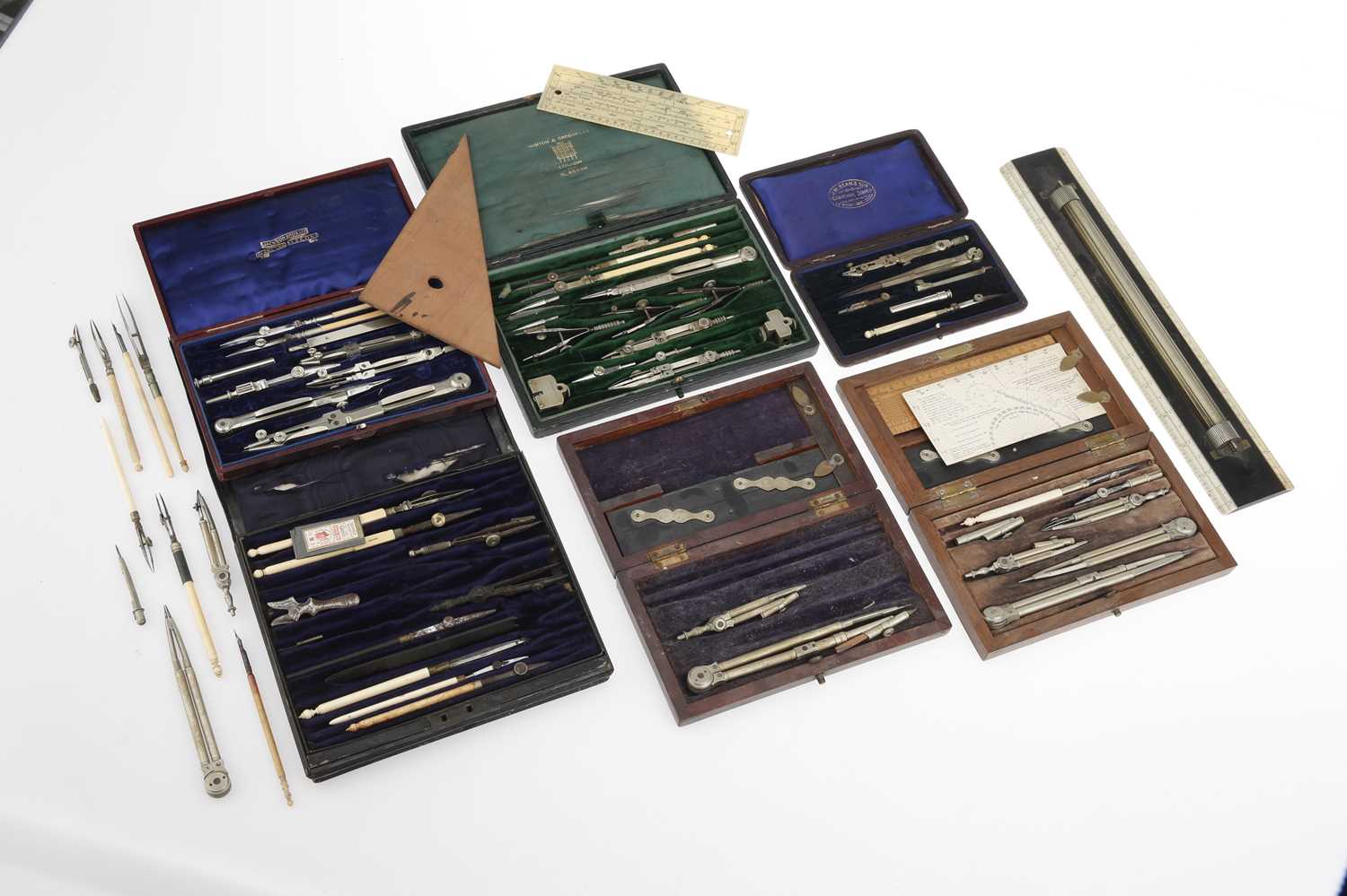 Lot 77 - Sets of Drawing Instruments,