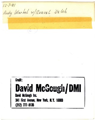 Lot 199 - DAVID McGOUGH Inc, Andy Warhol, Raqel Welch and Diana Ross