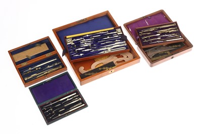 Lot 79 - Four Sets of  Drawing Instruments