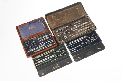 Lot 81 - Four Sets of Drawing instruments