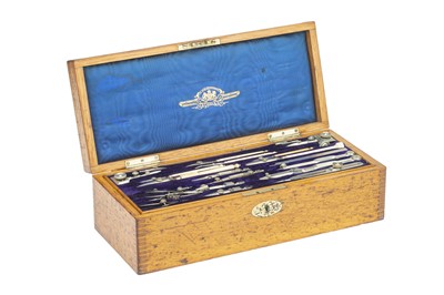 Lot 159 - A Fine Magazine Case of Drawing Instruments by Stanley