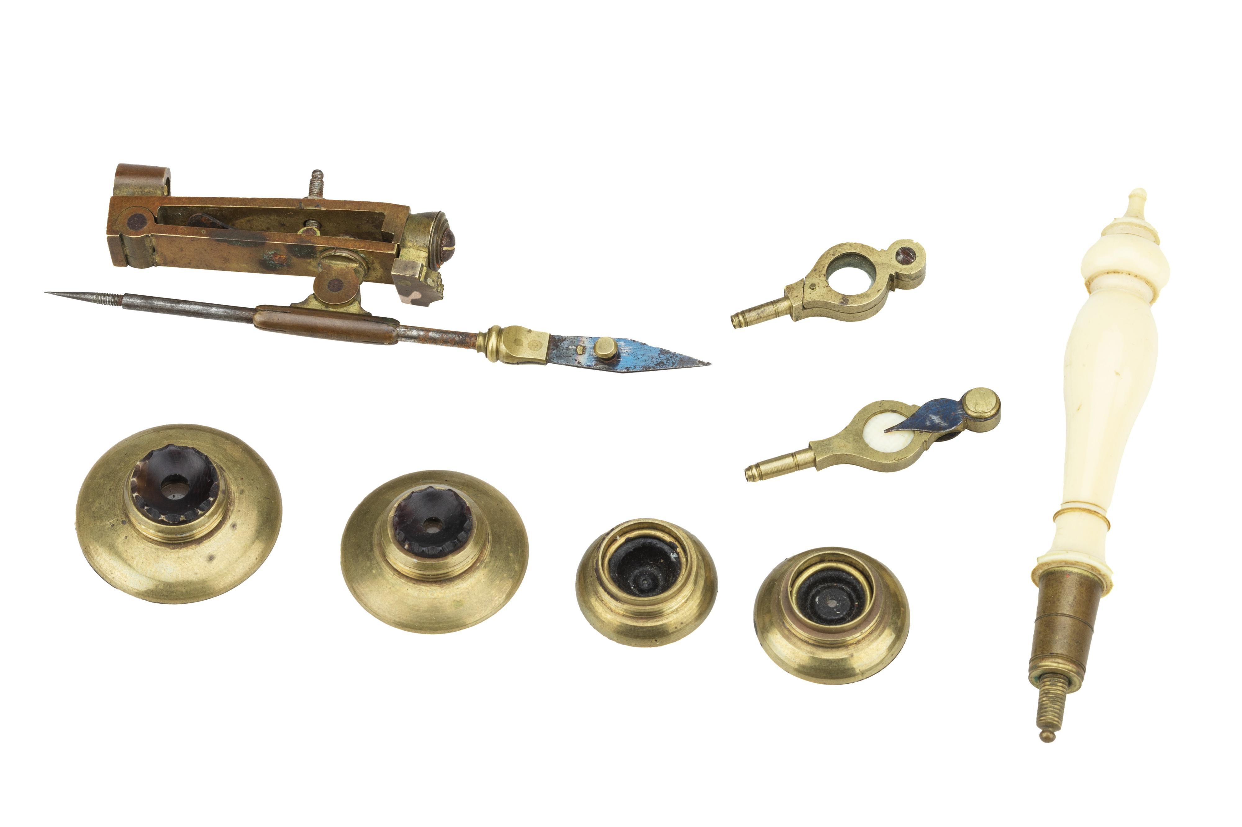Compass Microscope Lot 182 - 18th Century Compass Microscope,
