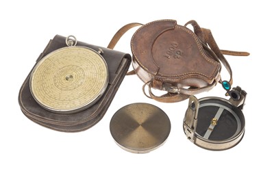 Lot 163 - Large Fowlers Calculator, with a Military Compass