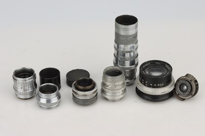 Lot 407 - A Collection of Cine C Mount Lenses