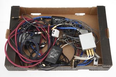 Lot 228 - A Mixed Selection of Audio Visual Cables, Leads, & Devices