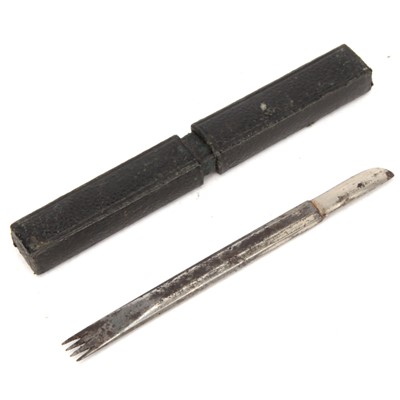 Lot 47 - A Serrated Uterine Curette & Other Items
