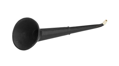 Lot 14 - A Telescopic Mourning Ear Trumpet