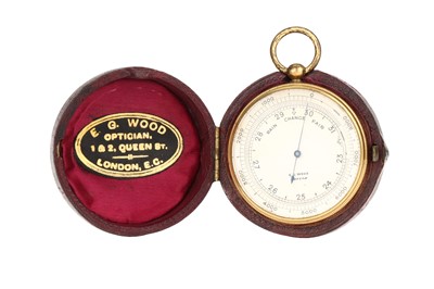 Lot 24 - An Edwardian Pocket Aneroid Barometer