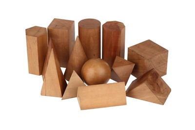 Lot 25 - A Late 19th Century Collection of Boxwood Platonic Solids