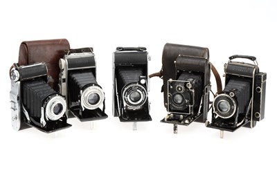 Lot 590 - Five Folding Cameras