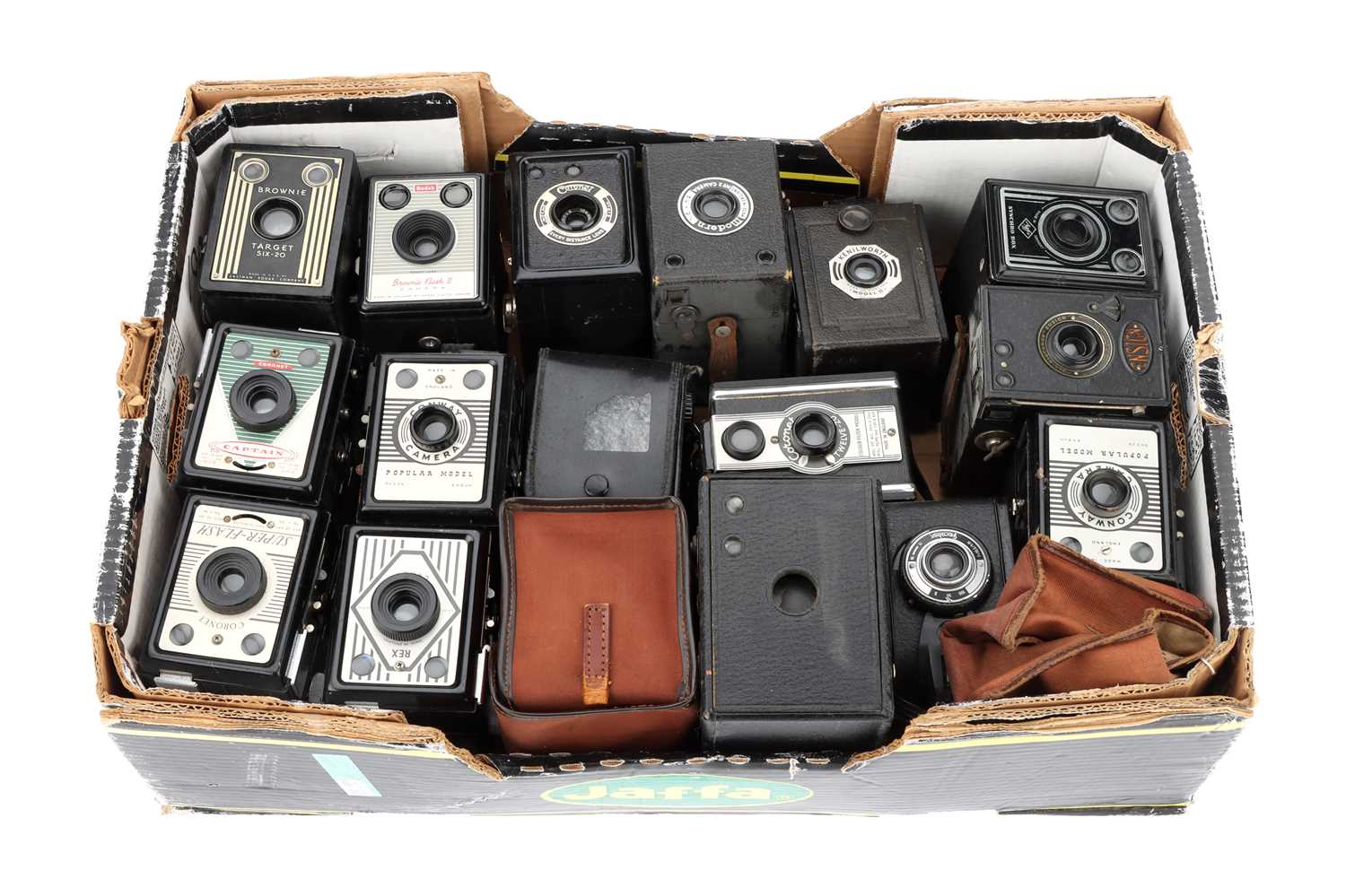 Lot 563 - A Mixed Selection of Box Type Cameras,
