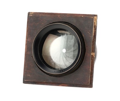 Lot 706 - A Ross London Patent 10" Wide Angle Xpres F/4 Brass Lens