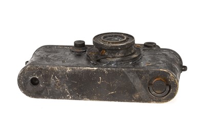 Lot 3 - A Fire Damaged Leica IIIc Rangefinder Camera