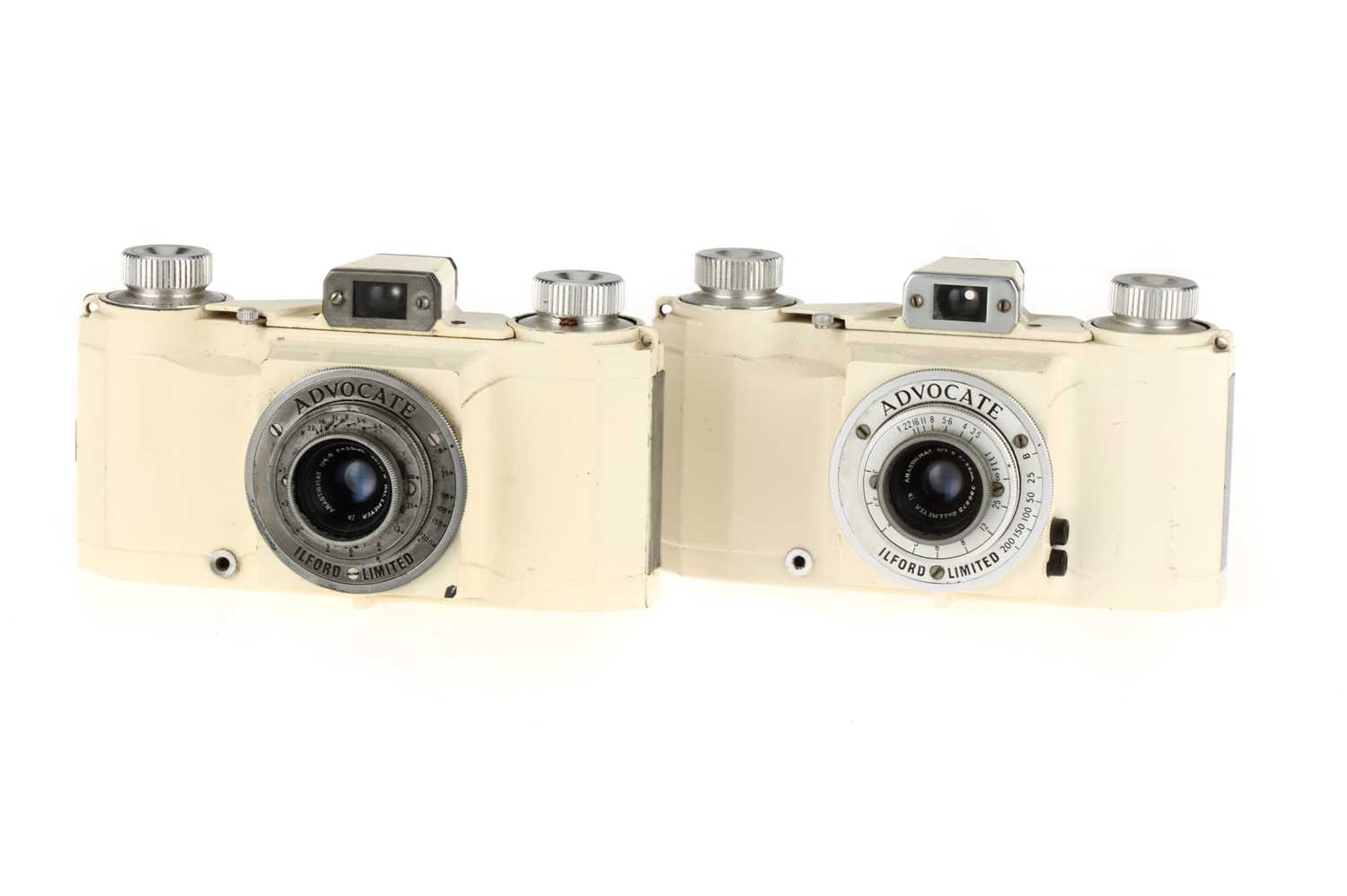Lot 390 Two Ilford Advocate 35mm Viewfinder Cameras,
