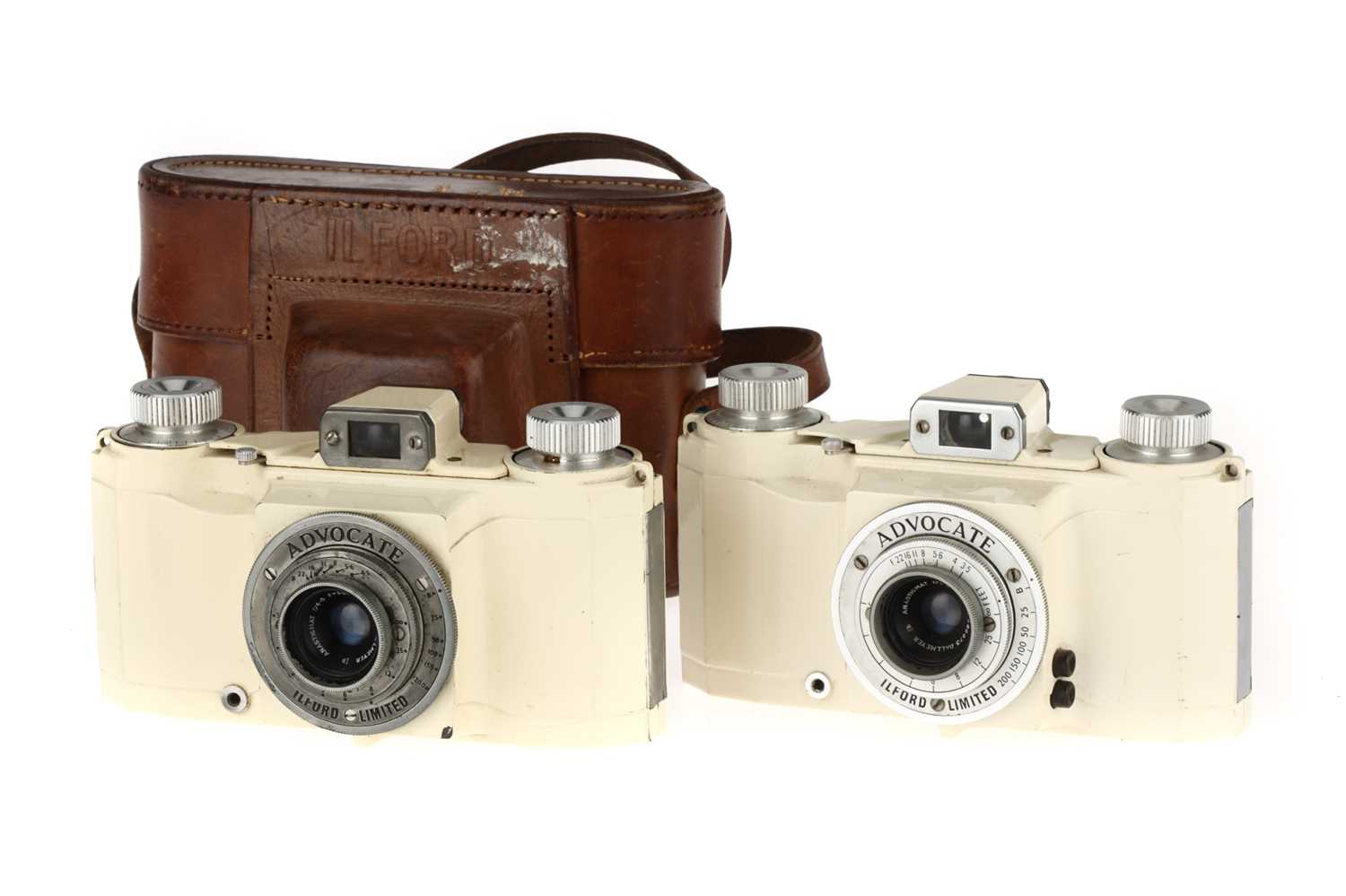 Lot 390 - Two Ilford Advocate 35mm Viewfinder Cameras