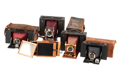 Lot 613 - Four Folding Kodak Cameras