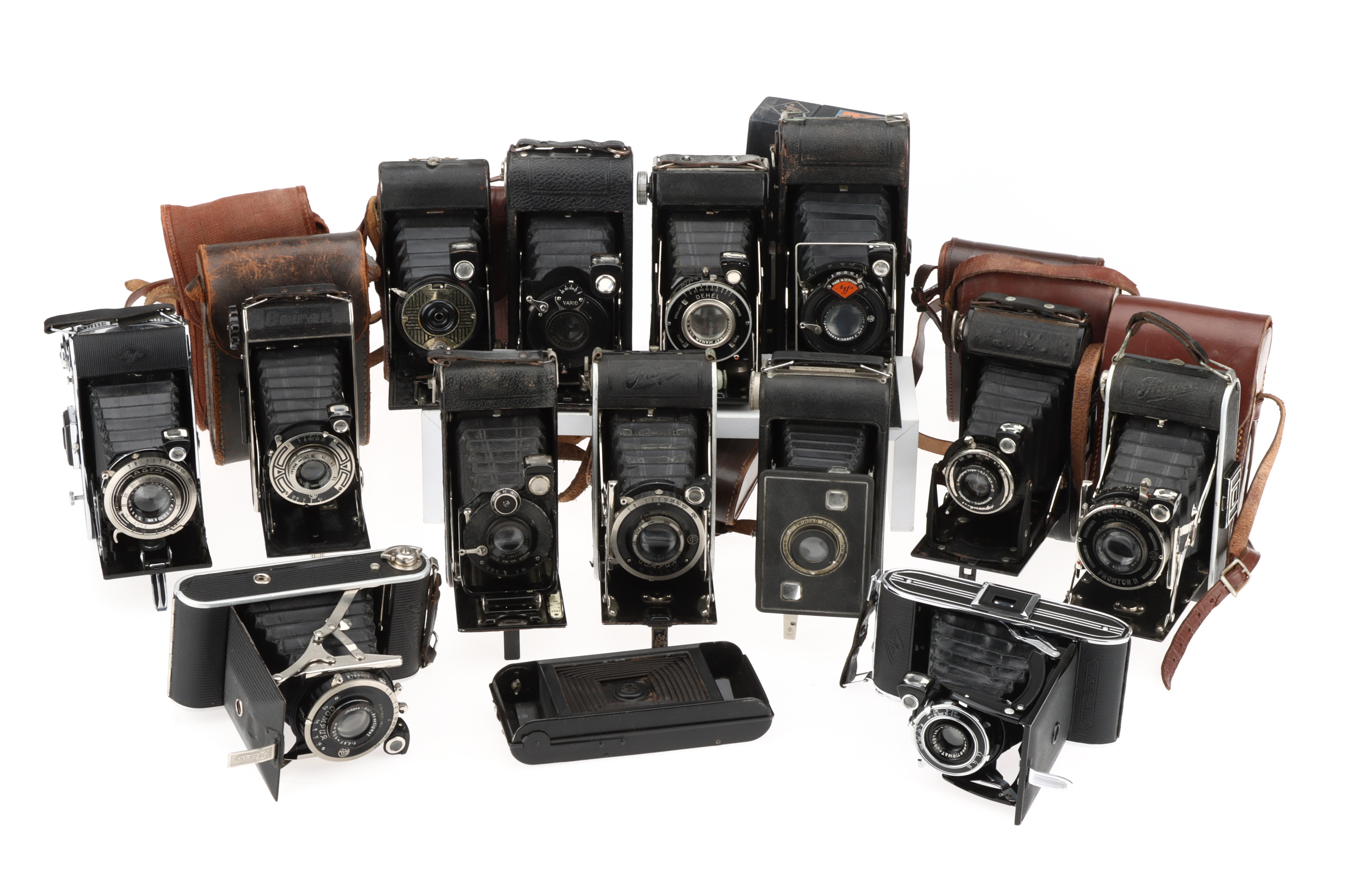 Lot 616 A Large Selection of Folding Cameras,