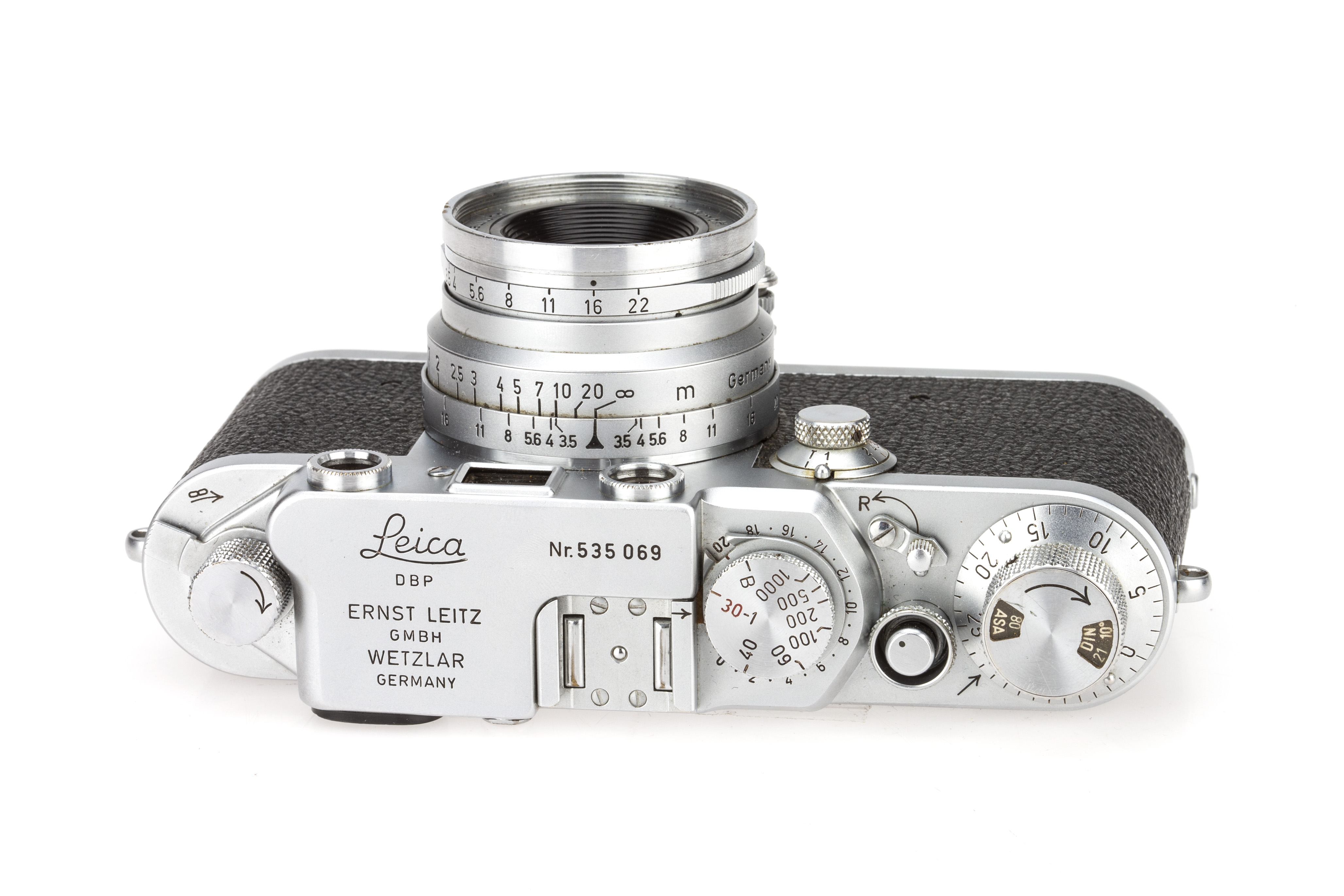 Lot 4 A Leica IIIf Rangefinder Camera,