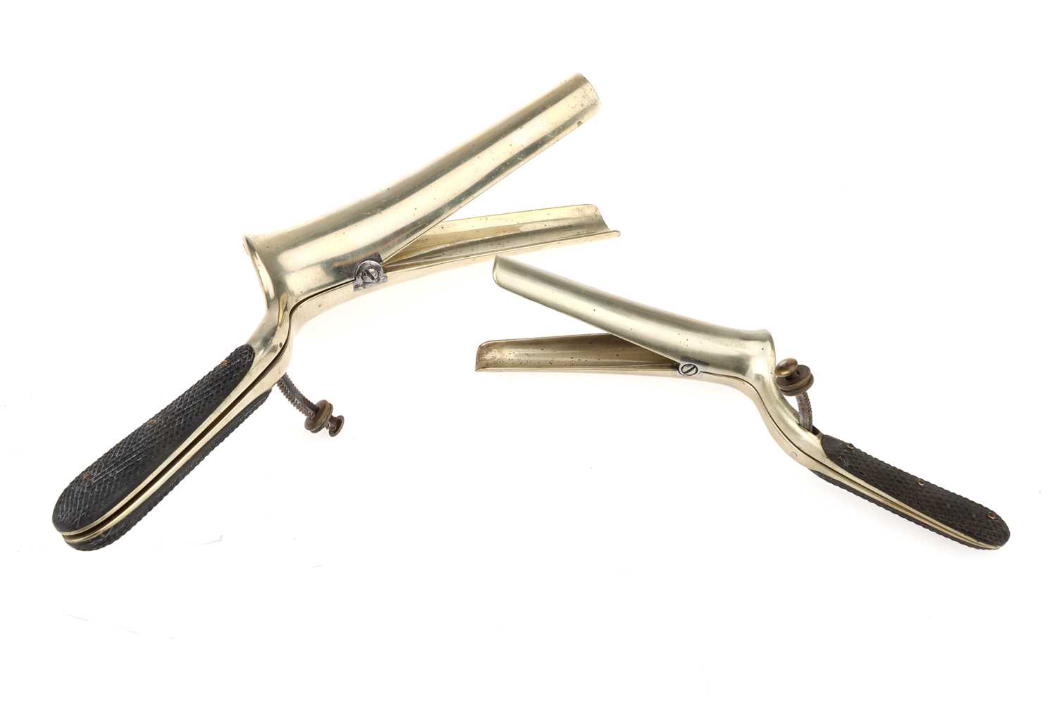 Lot 33 Medical, Two Antique Vaginal Specula,