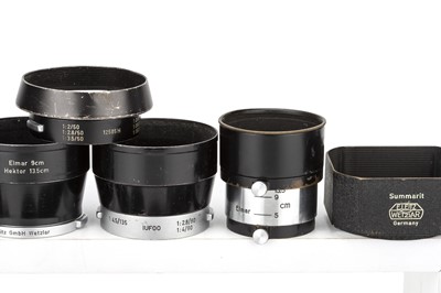 Lot 73 - A Large Collection of Leica Lens Hoods