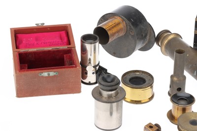 Lot 125 - A Collection of Microscope Parts & Accessories