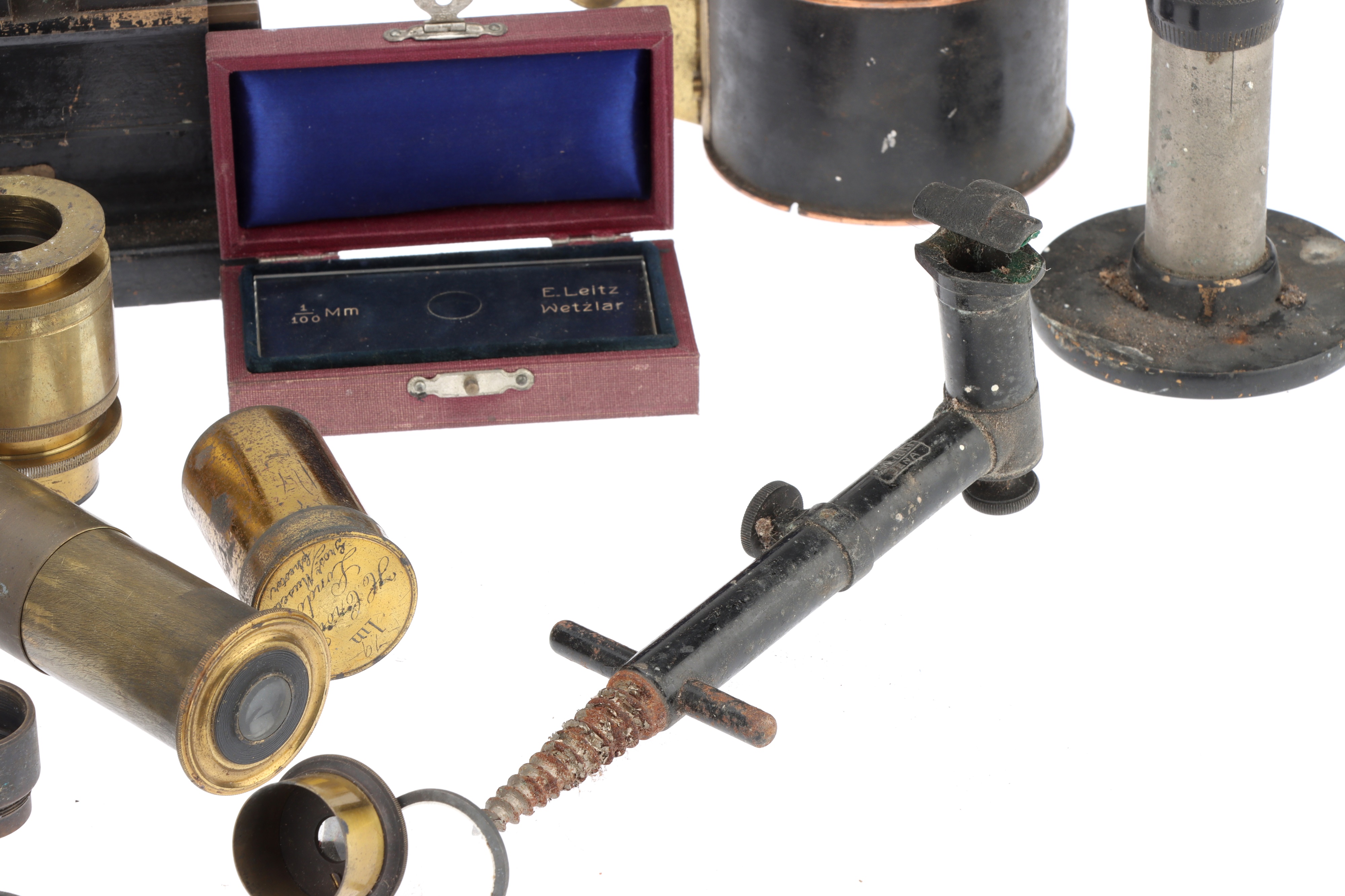 Lot 125 A Collection of Microscope Parts