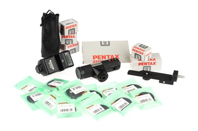 Lot 459 - A Mixed Selection of Pentax Flash Accessories & Caps