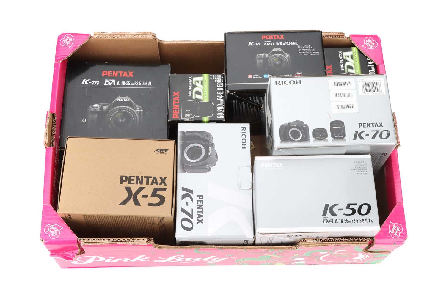 Camera Clickedf Box Lot 724 - A Selection of Empty Camera & Lens Boxes,