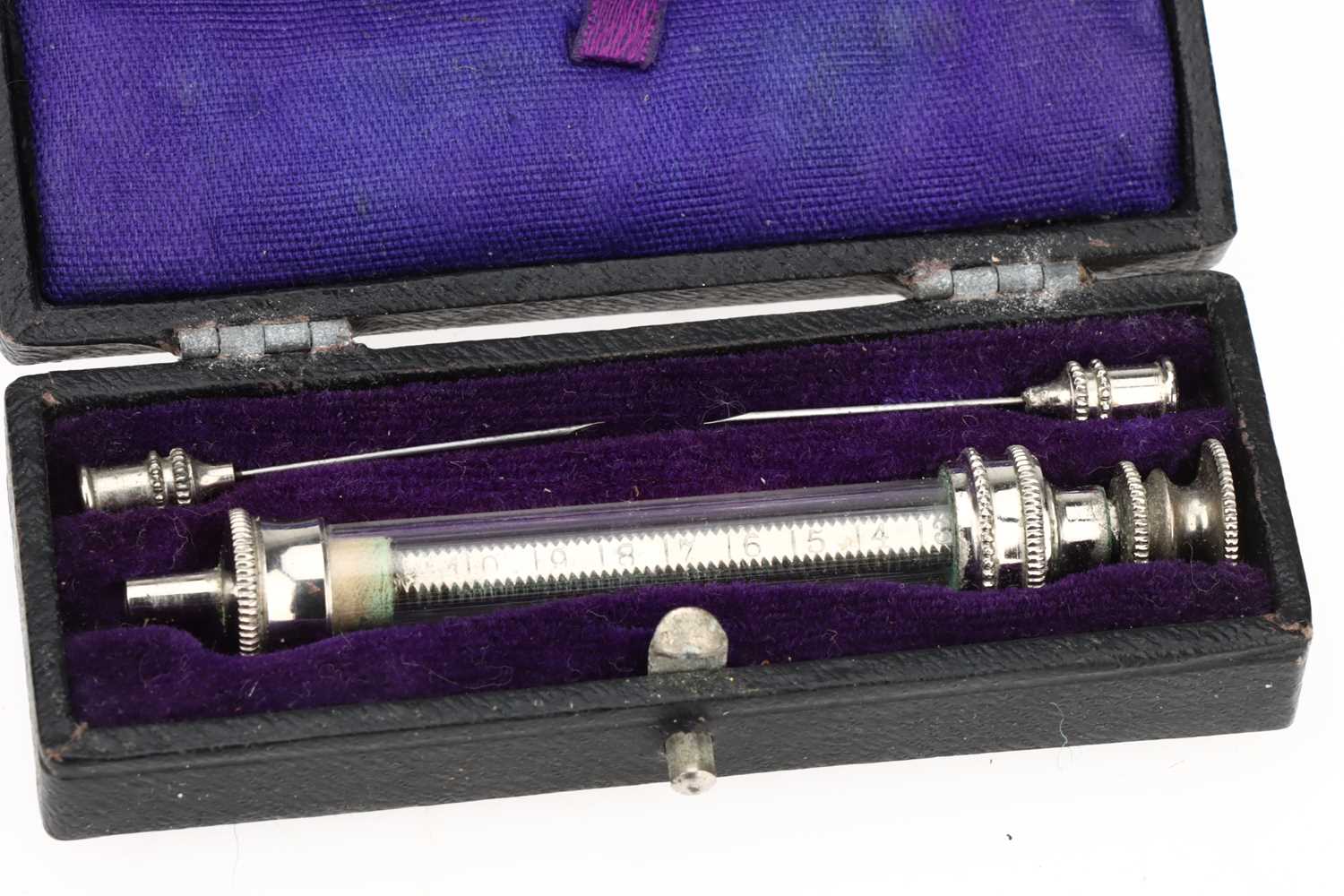 Lot 21 - Medical, Hypordermic Syringes and Spring