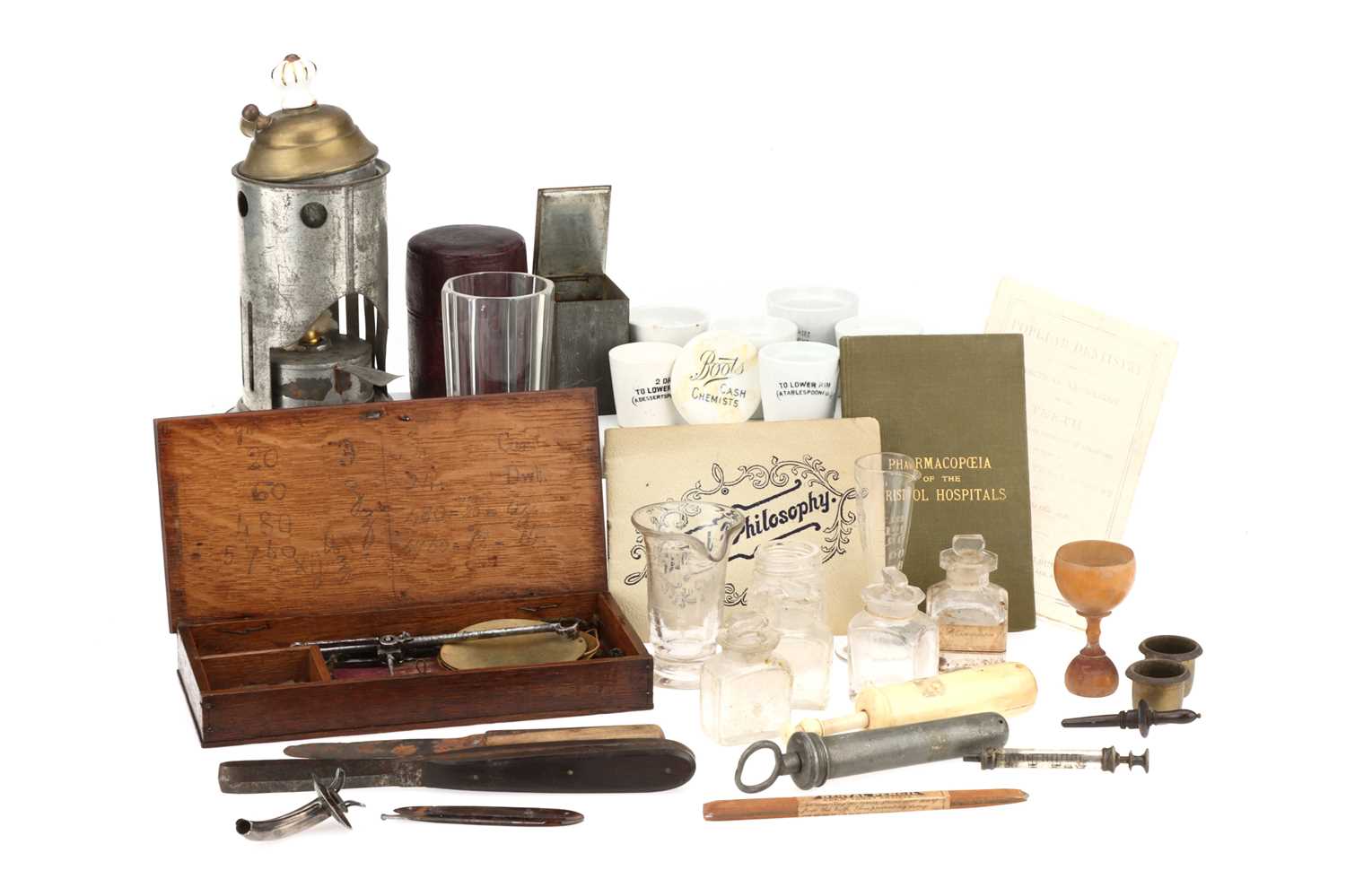 Lot 16 - A Collection of Victorian Apothecary Items