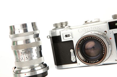 Lot 1159 - A Zeiss Ikon Contax IIa Rangefinder Camera