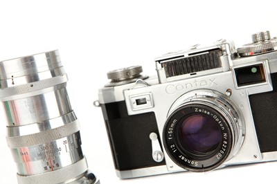 Lot 1161 - A Zeiss Ikon Contax IIIa Rangefinder Camera