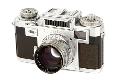 Lot 1163 - A Zeiss Ikon Contax IIIa Rangefinder Camera