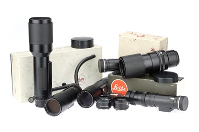 Lot 348 - A Collection of Leitz Telephoto Lenses & Accessories