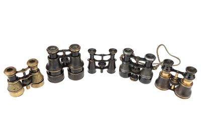 Lot 60 - Collection of 5 Opera & Field Binoculars