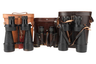 Lot 66 - Three Pairs  of Binoculars By Ross