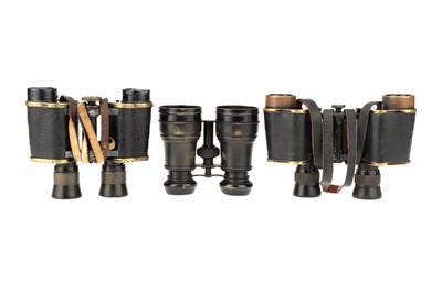 Lot 67 - Collection of 6 French Field Glasses & Binoculars