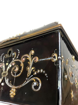 Lot 199 - A 19th Century Continental Enamel Jewellery Casket