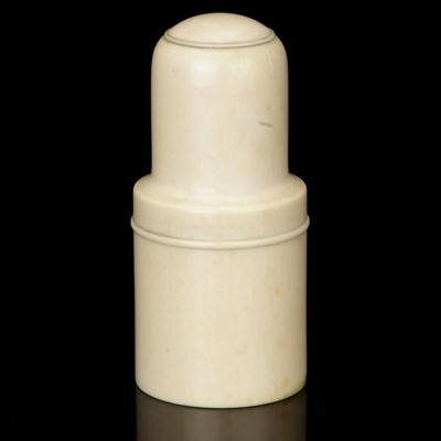 Lot 52 - An Ivory Cased Medicine Bottle